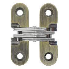 Bisagra invisible en acero (el par) (bronce)