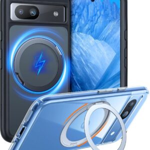 Estuche Rígido magnético giratoria de 360° para Google Pixel 9 Pro / 9/ 9 Pro XL, Protección militar de 12 pies, Compatible con Magsafe, a prueba de golpes