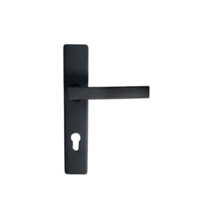Manilla de placa Ausere 8116 negra zamak