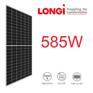 Panel solar bifacial 585w Longi