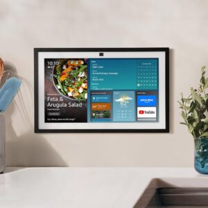 Amazon Echo Show 15 (último modelo). Hub para cocina Full HD de 15.6″ para organizar el hogar, con Fire TV integrado y control remoto por voz Alexa