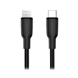 CABLE ARGOM SILICOM TYPE-C TO LIGHTNING 30W 1.8MTS DURA FLEX BLACK