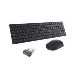 Teclado y mouse Dell Pro KM5221W Inal?mbrico Negro 3Y