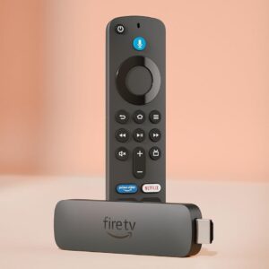 Amazon Alexa Fire TV Stick 4K Plus (modelo más reciente), con búsqueda de Fire TV con IA, Wi-Fi 6, streaming de cientos de miles de películas y series, TV en vivo y gratis
