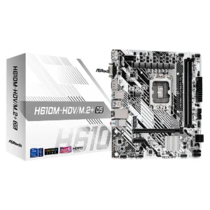 MBO ASROCK H610M-HDV D5 14VA 13VA 12VA. LGA1700 2DDR5 HDMI DP M.2 10USB PCIE mATX