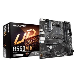 MBO GIGABYTE B550M-K AMD AM4 RYZEN 5000 4DDR4-3200 M.2DP HDMI PCIE4.0 mATX