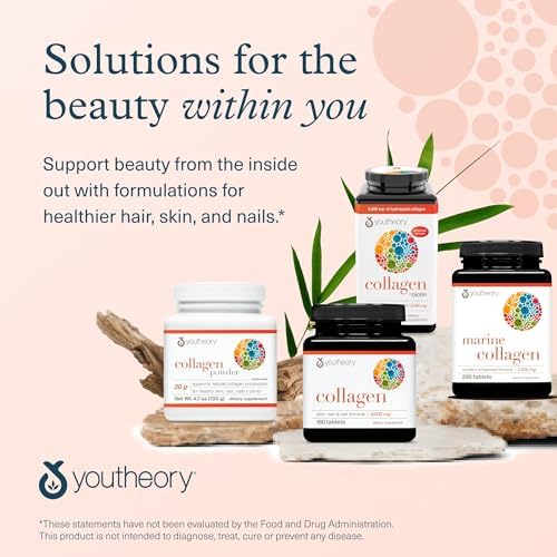 Youtheory Colágeno + biotina, 390 tabletas, suministro para 65 días - Imagen 7