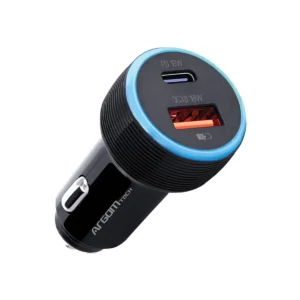 CAR CHARGER ARGOM FORCE C1 38W PD TYPE-C - USB BLACK